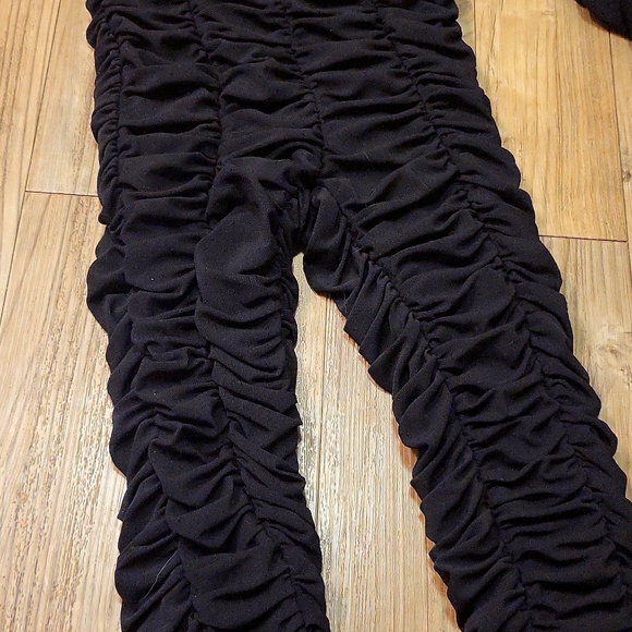 I.AM.GIA ruched mesh black catsuit. - Picture 8 of 10